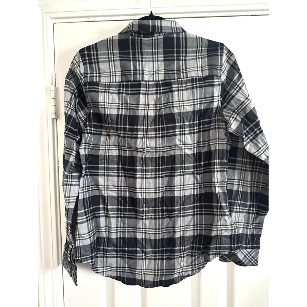 Pendleton Woolen Mills Black Plaid Button Down Sh… - image 4